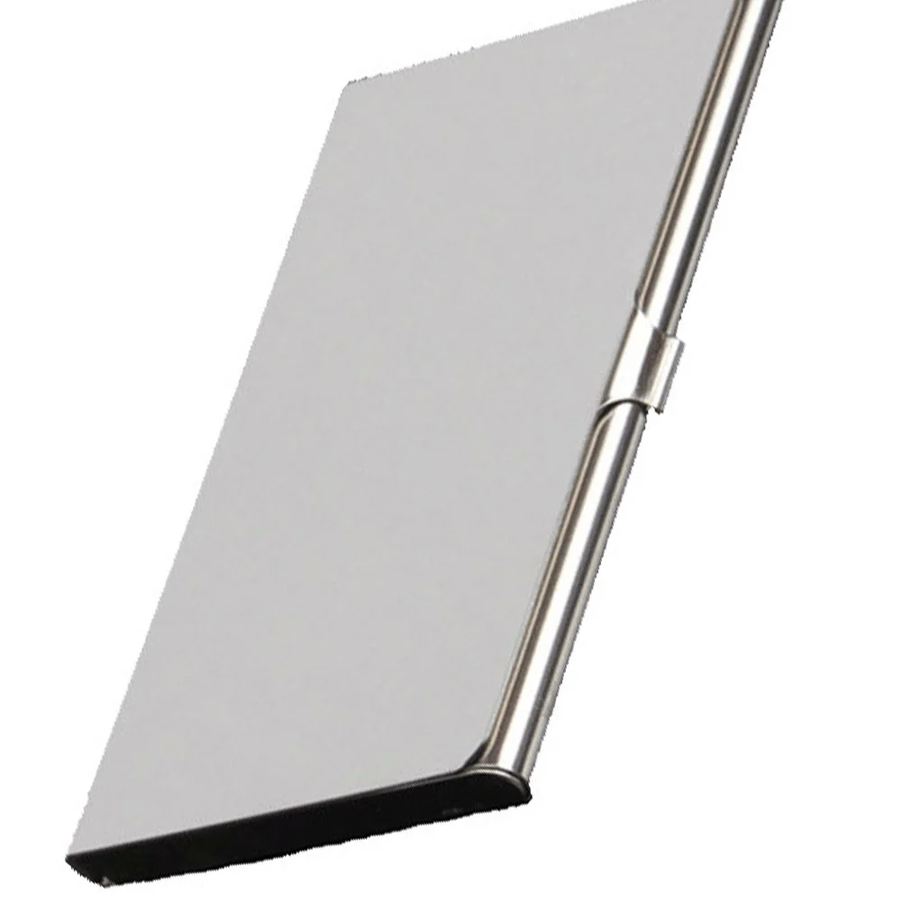 1 قطعة حافظة بطاقات الأعمال النحيفة حامل الاسم المعدني لبطاقات الائتمان Id بطاقات الهدايا المحمولة حامل بطاقة الاسم الصديقة للجيب #4