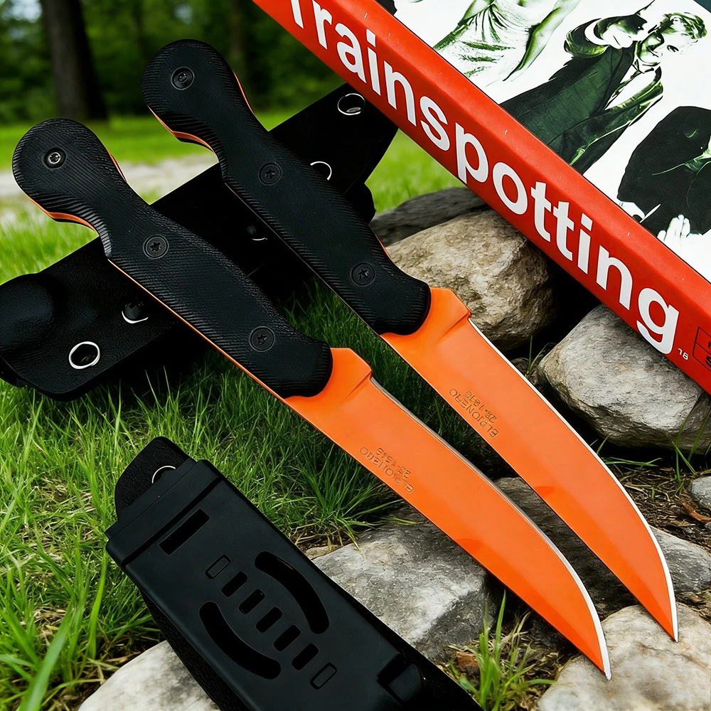 

Тактический нож El Pionero для выживания в дикой природе, универсальный прямой нож для активного отдыха, карманный нож для кемпинга, охоты, самообороны, EDC-нож