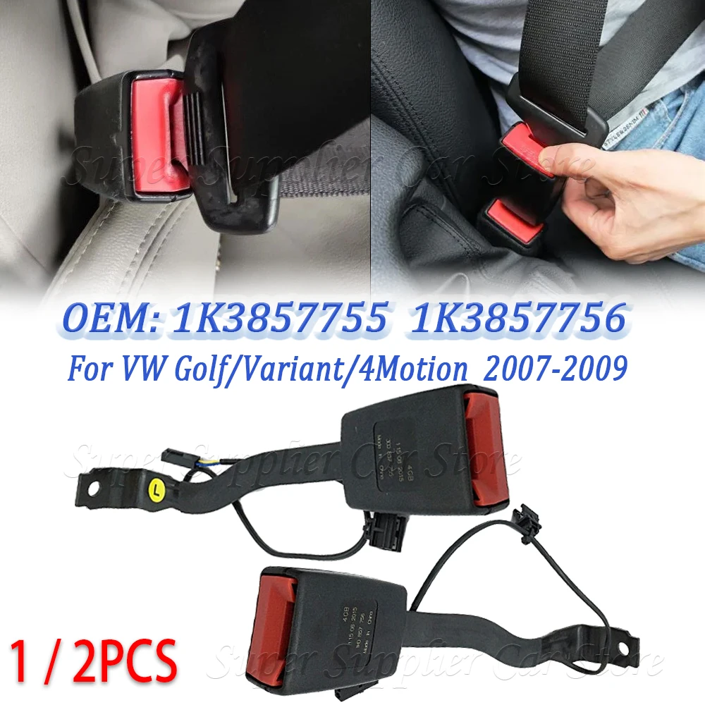 

For VW Golf 5 6 GTI MK6 Plus Passat B6 Jetta MK5 GLI EOS Seat Belt Latch Buckle Front 1K3857755 1K3857756 1KD857755B 1KD857756