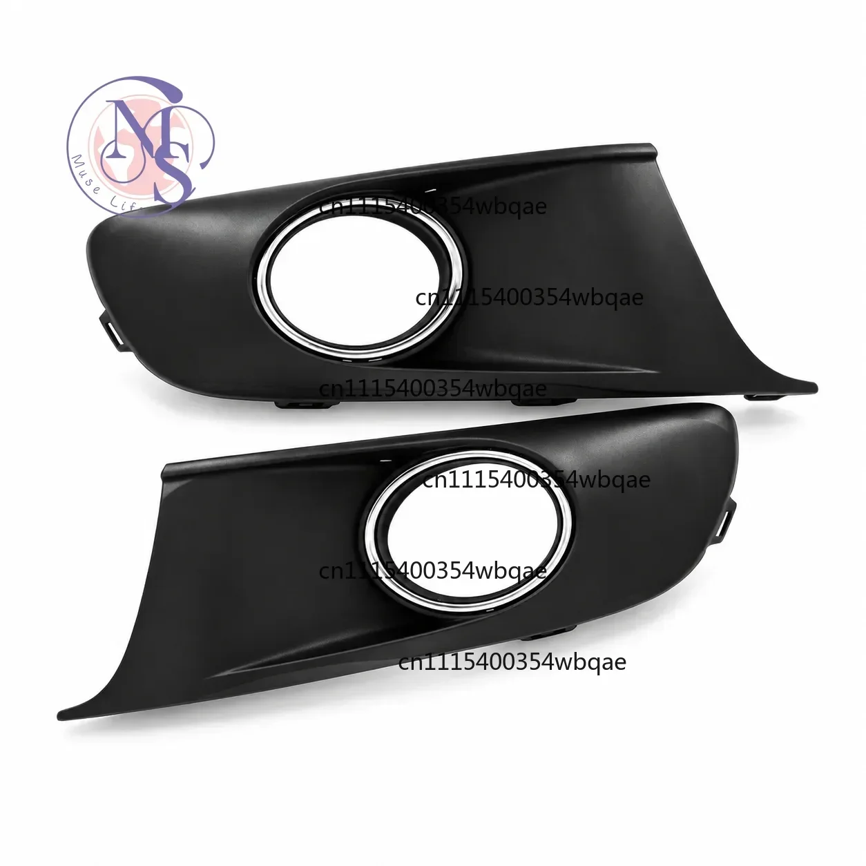 ZOCI-FOR-2Pcs ABS Front Bumper Fog Light Grille Cover Left Right For Caddy Touran 2010-2015 Car Replacement Spare Parts