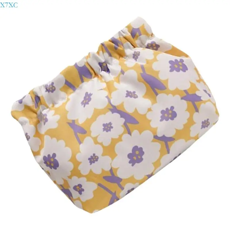 

X7XC Multifunctional Storage Bag Short Wallets Toiletry Bag Travel Makeup Bag Flower Print Cosmetic Bag for Women and Girl