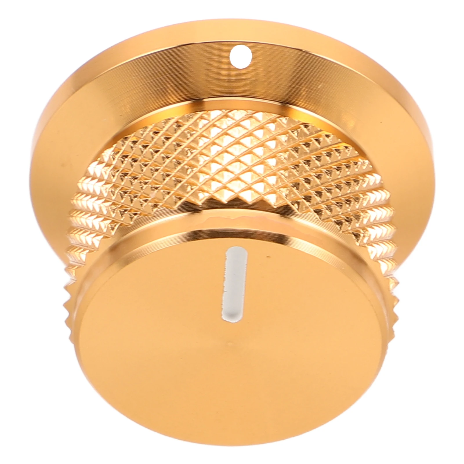 

Aluminum Volume Control Knob Gold Metal Potentiometer Caps 24x14.5mm Replacement for Electric Guitar Amplifier Radio Keyboard