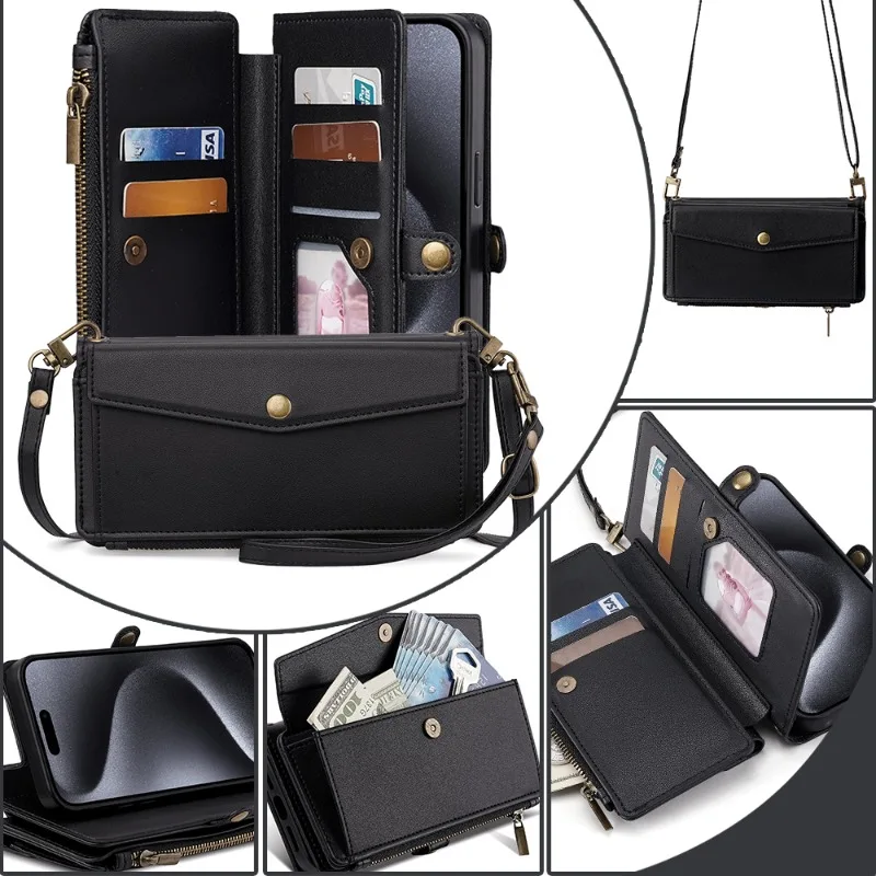 حافظة جلدية PU لهاتف سامسونج C55 M51 M52 M53 M54 M60S M62 5G نوت 5 8 9 10 20 Ultra Lite Xcover 6 Pro Quantum 2 5 7 Plus