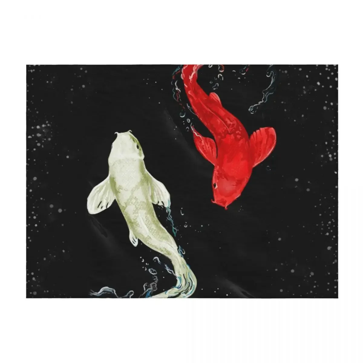 

Koi Fishes Throw Blanket Luxury St Loose Sofa Quilt Nap Blankets