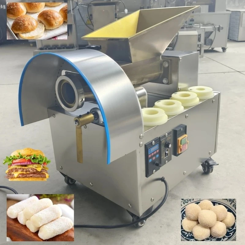 Fully automatic industrial and commercial small dough slicer dough splitter bread burger cereal product making machine