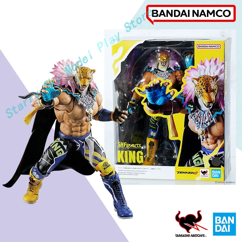 الصندوق الأصلي بانداي SHF TEKKEN 8 غضب الوحش الملك الشكل النهائي أطقم منمذجة أنيمي لعبة الحركة الكاملة هدايا للأطفال في صدمة