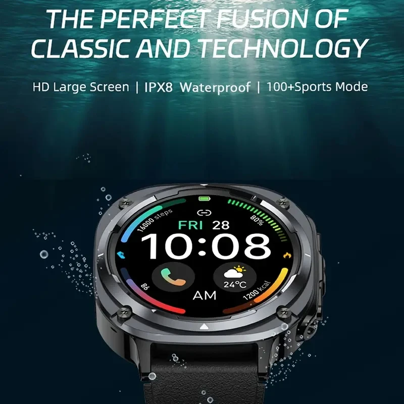 Sports smartwatch, equipped with GPS 5.11cm display screen420mAh batterycompass, flashlightmultiplesportsmodeswirelessconnection