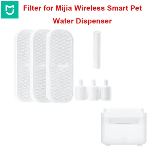 Imagen 2 del producto MIJIA-dispensador de agua inteligente para mascotas, filtro de repuesto, manguera de repuesto, esterilización segura para mascotas, agua potable, gatito, cachorro, perro y gato