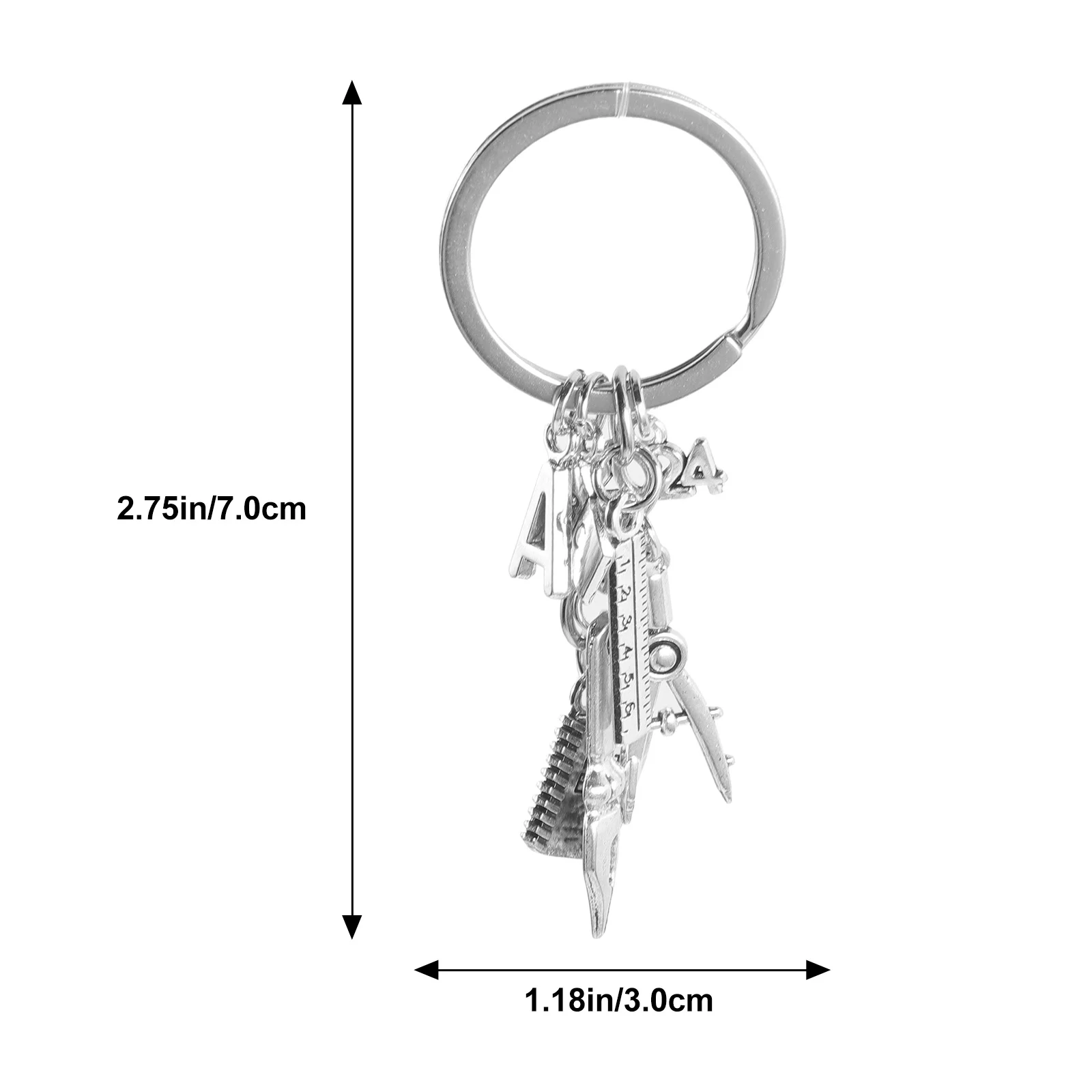 سبائك الزنك التخرج المفاتيح قلادة حديدية تصميم فريد من نوعه المعلم هدية على ظهره حلقة حفلة لصالح مفتاح سلسلة السائبة هدية مفتاح حامل