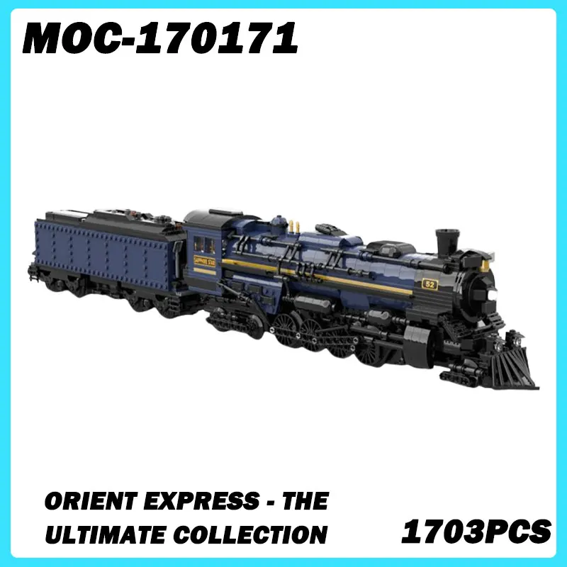 MOC-170171 Train Series Orient Express - The Ultimate Collection Building Blocks, DIY Model, Assemble Bricks, Toys Birthday Gift