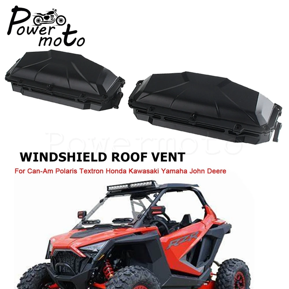 

Unviersal UTV Windscreen Defrost Defog Windshield Air Vent Kit For Polaris RZR XP Can-Am John Deere Kubota RTV Kawasaki Yamaha