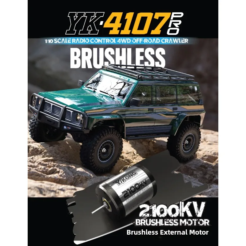 

Новый радиоуправляемый автомобиль YK4107 Pro 1/10 4WD Бесщеточный альпинистский автомобиль LCG Шасси с дистанционным управлением Внедорожный игрушечный автомобиль с поворотом танка Модель в подарок