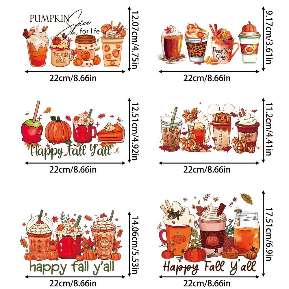 Паста с рисунком тыквы, мороженого, молока, чая, горячей пасты