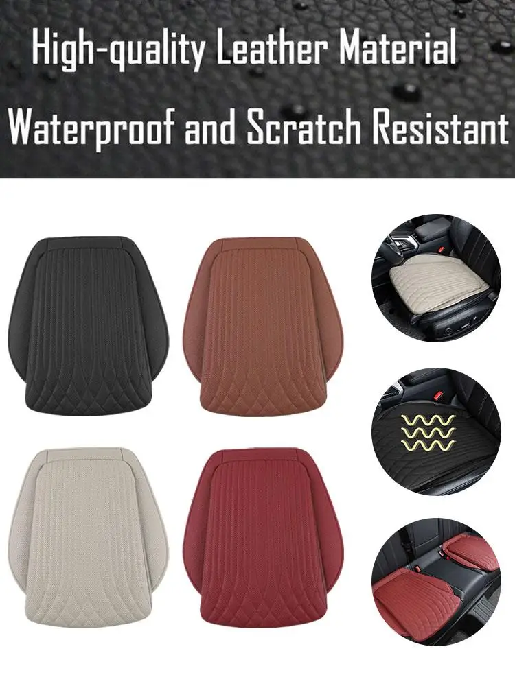 

Универсальная подушка для автомобильного сиденья из искусственной кожи - Нескользящая эргономичная подушка с регулировкой высоты, удобный чехол для салона автомобиля с высоким отскоком