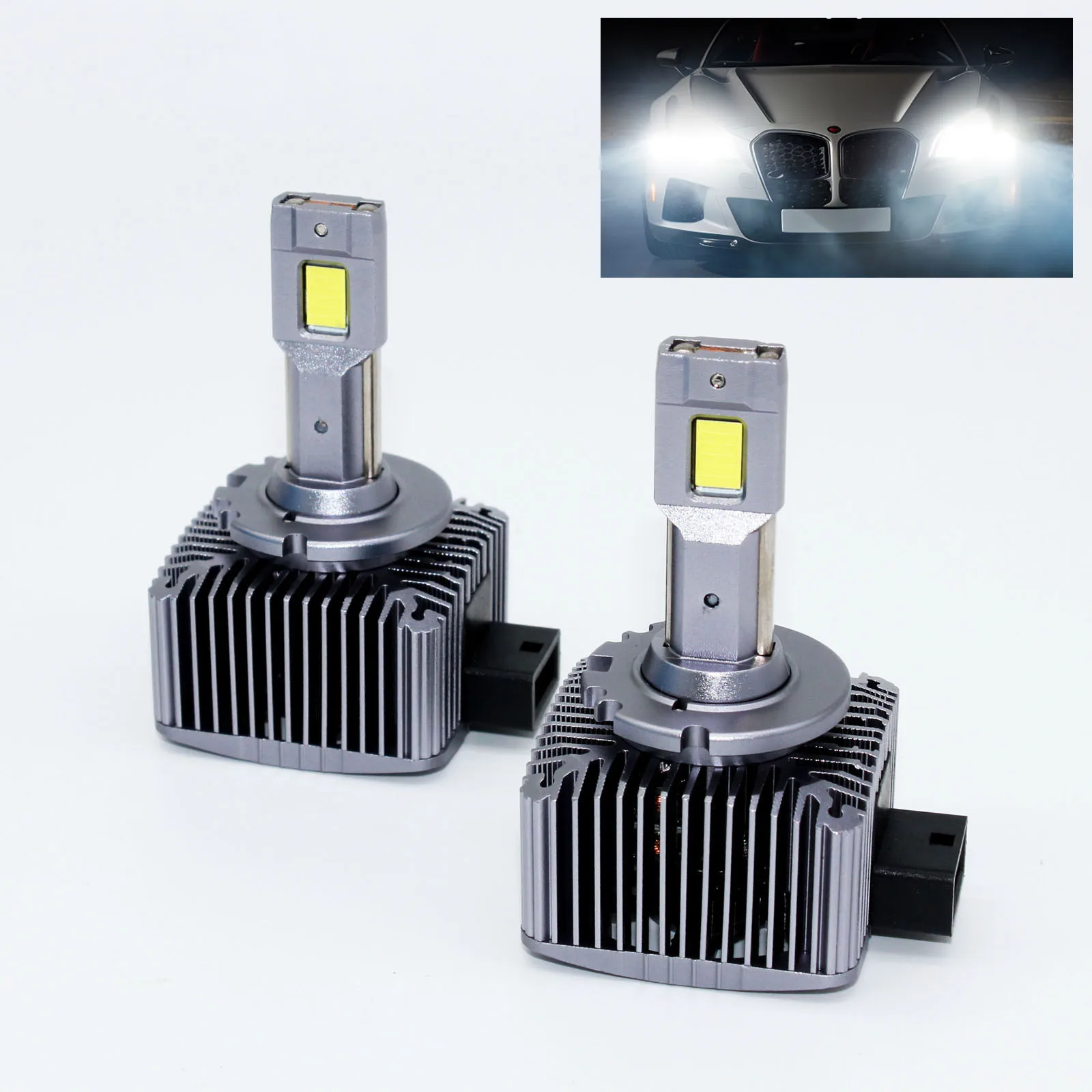 14800lm 2x D1S D1R LED Headlight Bulb 148W 6000K High Low Beam HID Xenon Conversion Kit