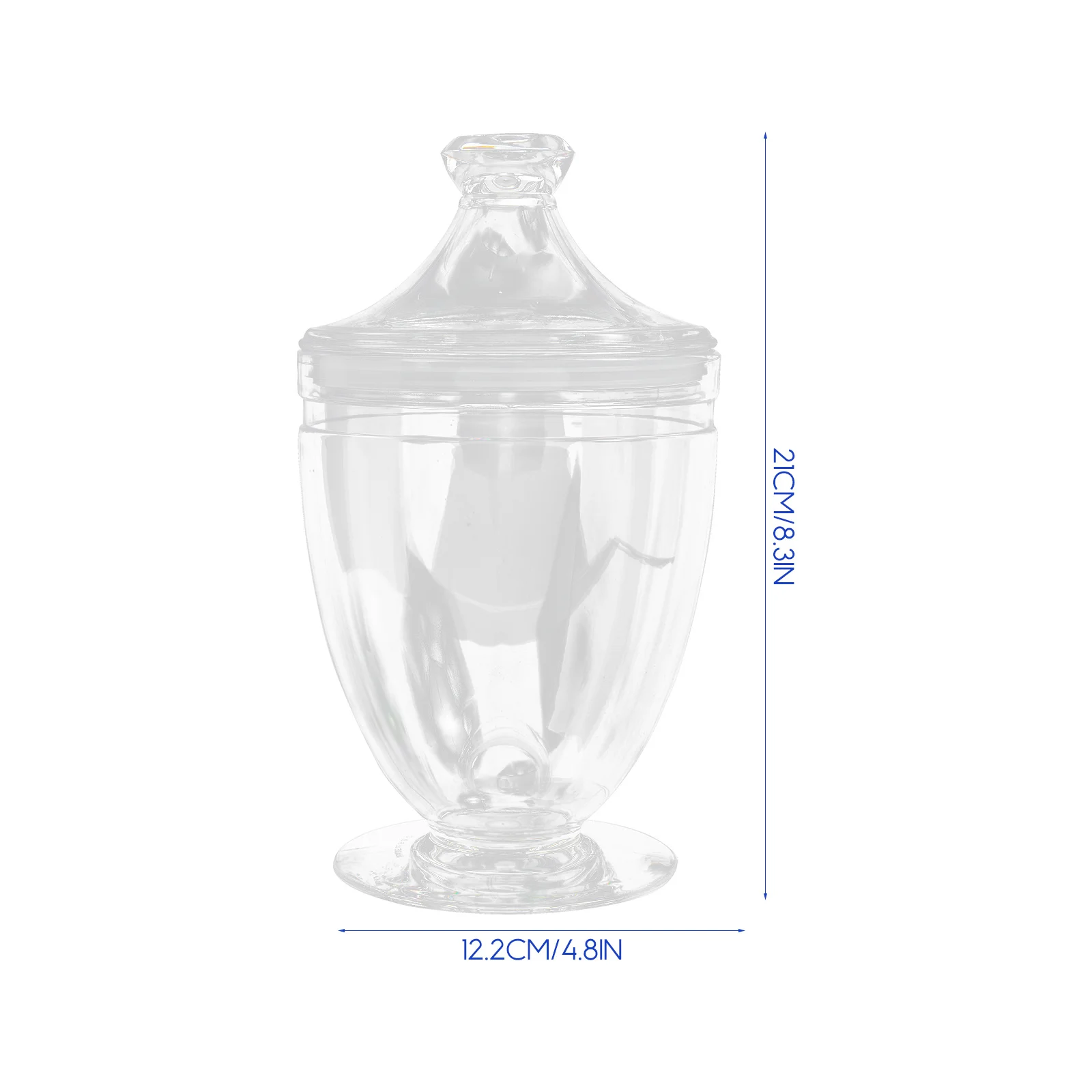 

1pcs Candy Jar Transparent Acrylic Sweets Container For Chocolate Fruit Storage Kids Party Wedding Favor Gift Box Decorative