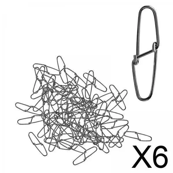 6X 100Pcs Fishing S… - image