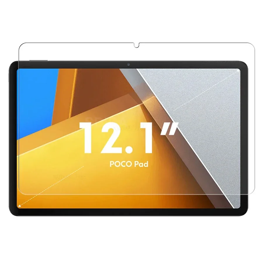 

For Xiaomi Poco Pad 12.1 Inch Tempered Glass Screen Protector 2024 Anti Scratch HD Clear Protective Film