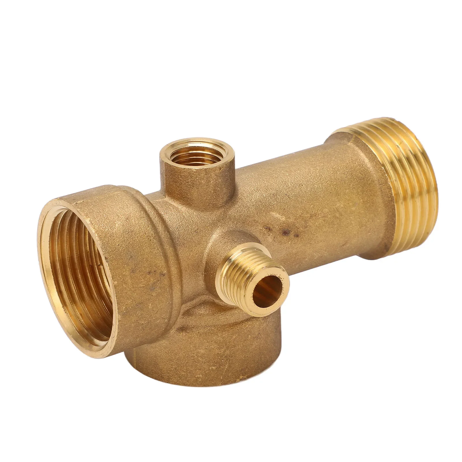 Pipe Fitting 5 Way Brass G1 G1/4 Water Oil Gas Pipeline Connector for Kitchen Bathroom