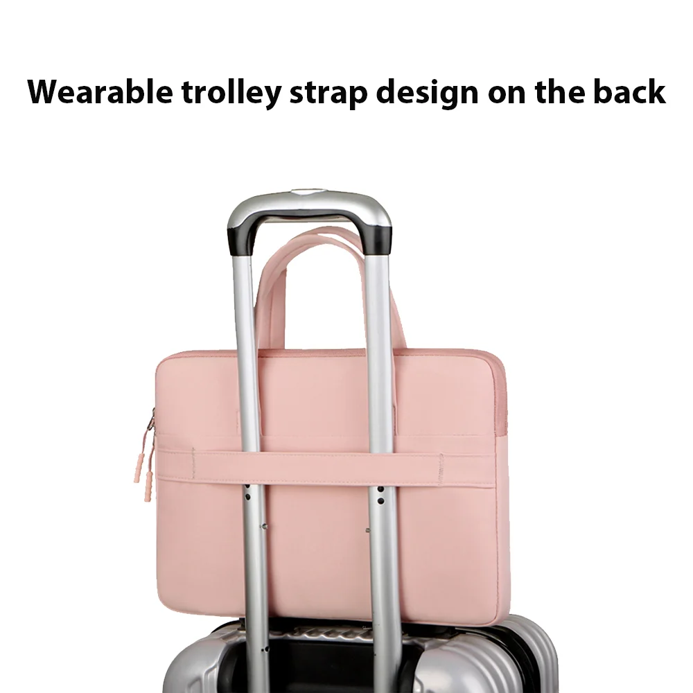 Women Fashion Laptop Tote Bag 13-15.6 Inch Slim Business Briefcase Waterproof Shockproof Portable Laptop Bag Office Sleeve Cover