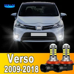 2pcs LED Front Fog Light Bulb Accessories For Toyota Verso 2009 2010 2011 2012 2013 2014 2015 2016 2017 2018