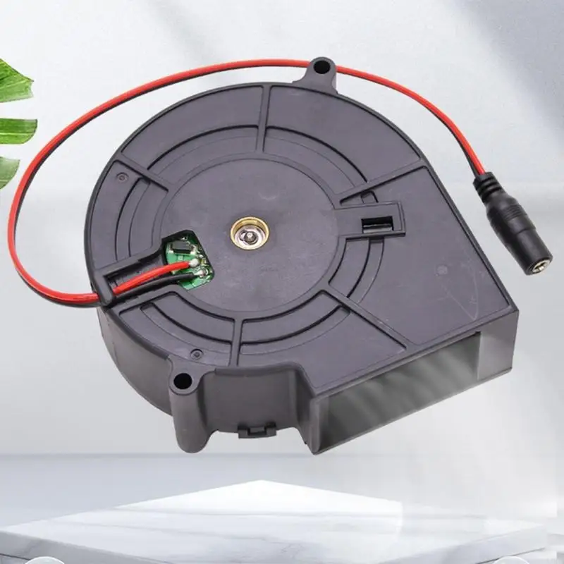12V High Speed Blower Fan for BBQ Grill Cooling and Case Ventilation 97x33mm 5500RPM Centrifugal Fan with 5.5x2.1mm Input view 5