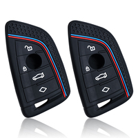 Silicone Remote Car Key Cover Keychain Key Case For BMW X1 X3 X4 X5 X6 Series 1 2 3 5 7 G20 G02 G05 G31 G23 F34 F15 F40 IX3