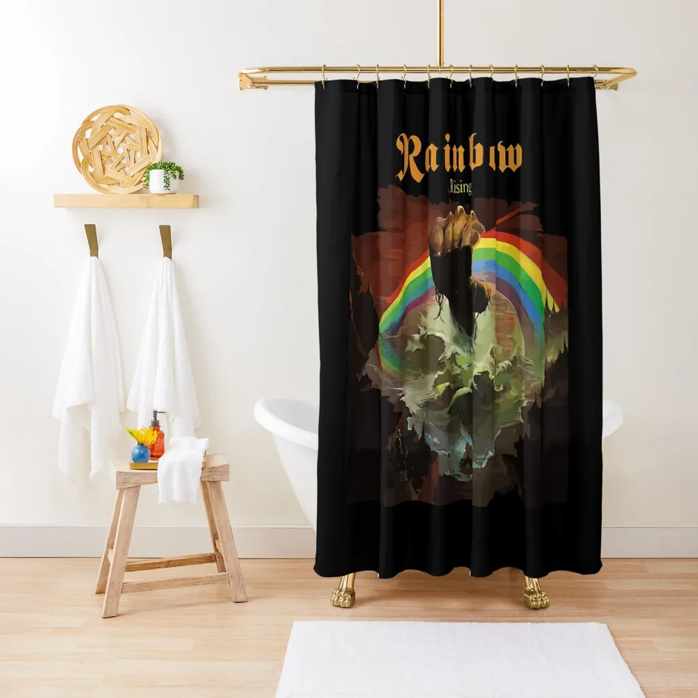 

Beautiful rainbow Shower Curtain Anti-Mold Waterproof Shower Transparent Bathroom Shower Luxury Bathroom Anime Bathroom Curtain
