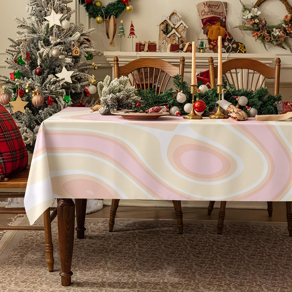 Watercolor Wildflower Table Cloth Waterproof Tablecloth Spill Proof Table Cloth, Wipe Clean Table Cloth for Dining Camping