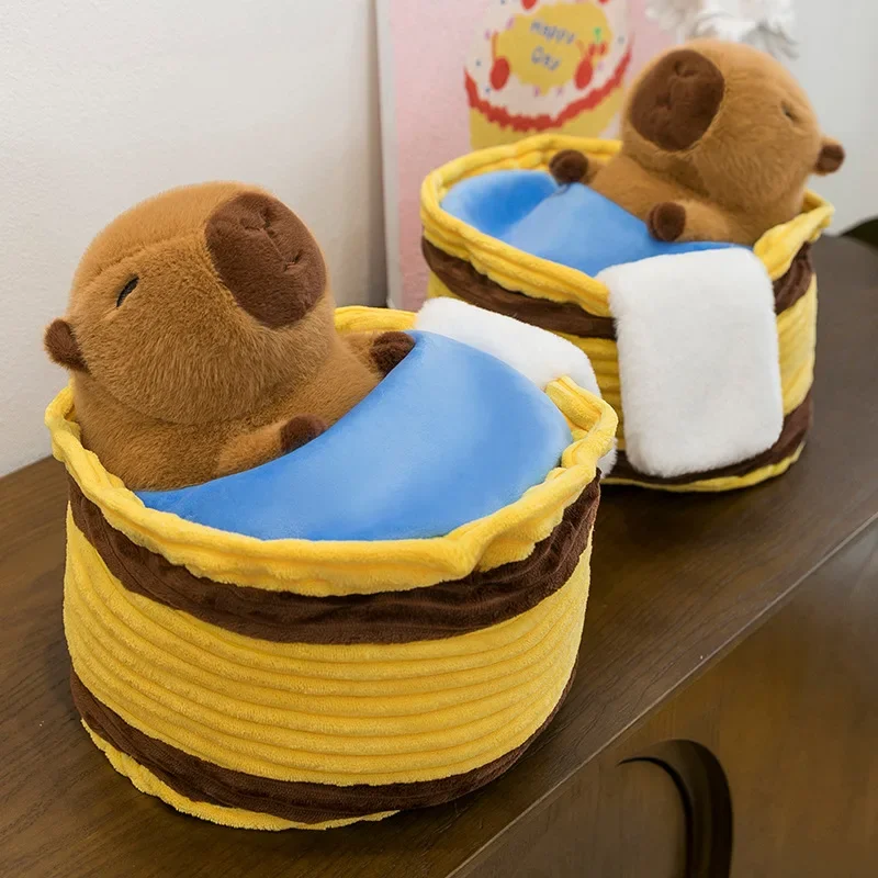 Bubble Bath Capybara Plush Toy Cute Water Hog Doll Soft Stuffed Animal for Kids Relaxing Sleep Aid Perfect Gift for Holidays