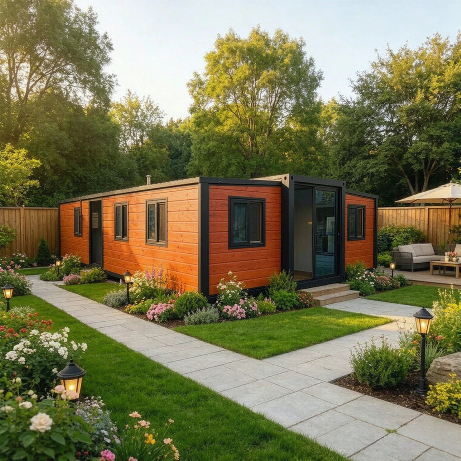 20ft 40ft Prefabricated Modular Home Expandable Mobile Container House Holiday Villa Office Backyard Guest Room Garden Rooms