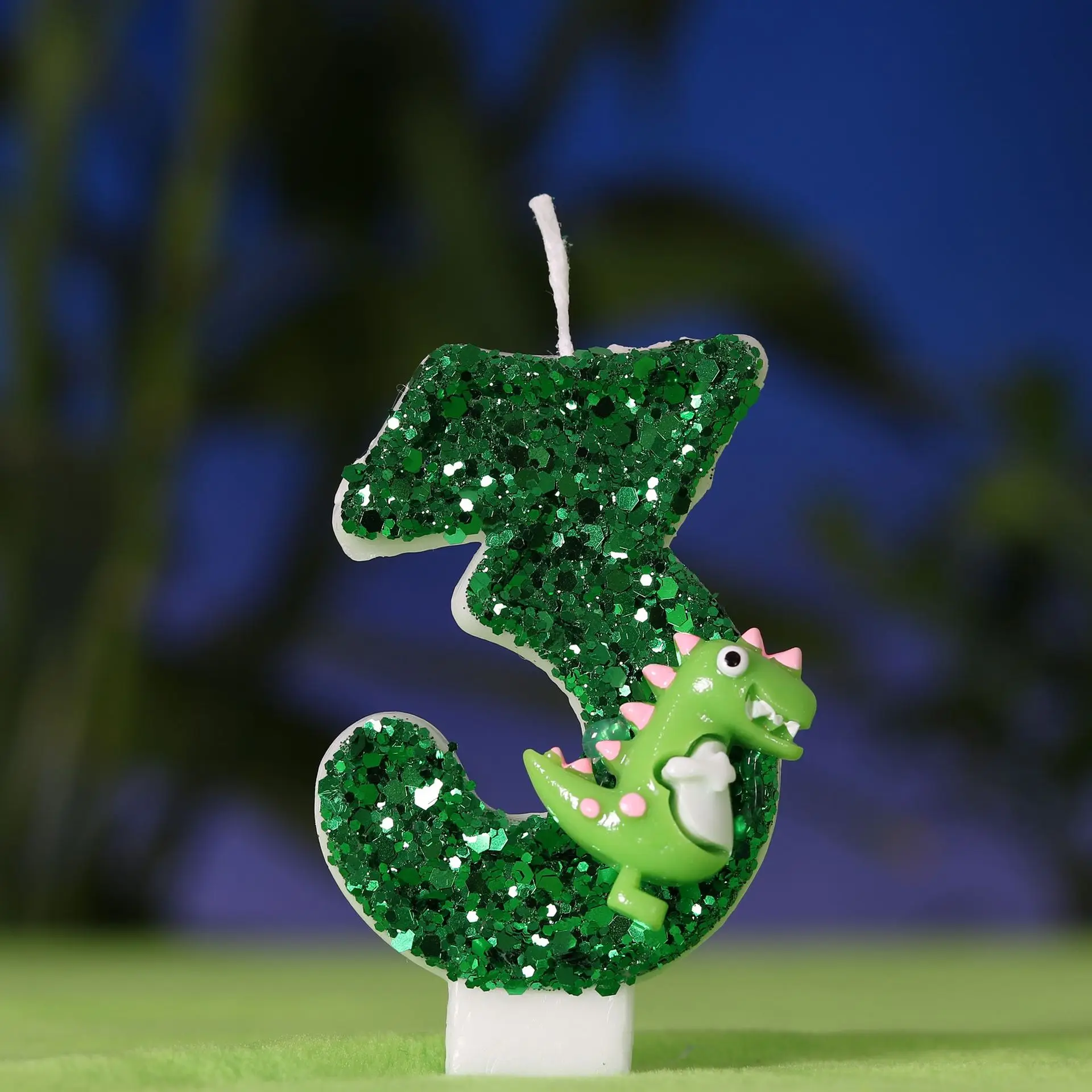 Cartoon Dinosaur Digital Birthday Candle - Creative Number Candle for Kids Party Decor - view 5