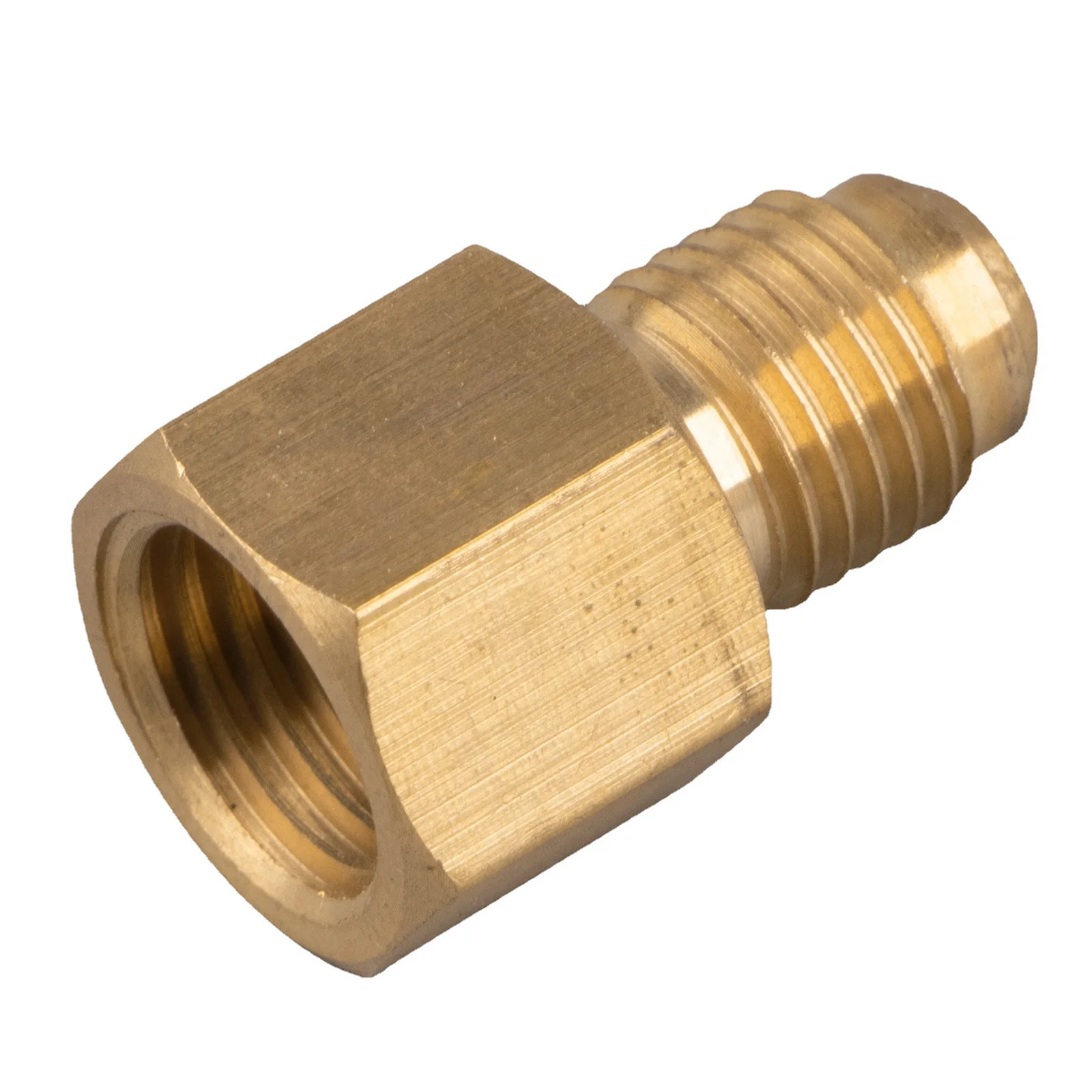

Air Conditioner Converter Adapter R12 to R134a Adapter 1/4 Female 1/2 Male ACME High Quality Brass Construction