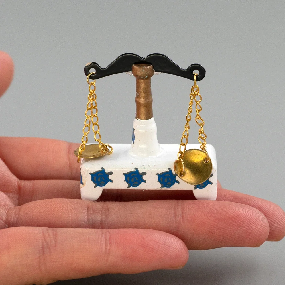 1/12 دمية مصغرة ميزان مقياس لعبة مجسمة لبيت الدمية اكسسوارات الديكور ob11 bjd