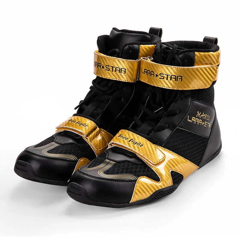 

2023 Boxing Sport Shoes Men Women Designer Wrestling Shoes for Big boy High Top And Low Top Fighting Shoes Unisex