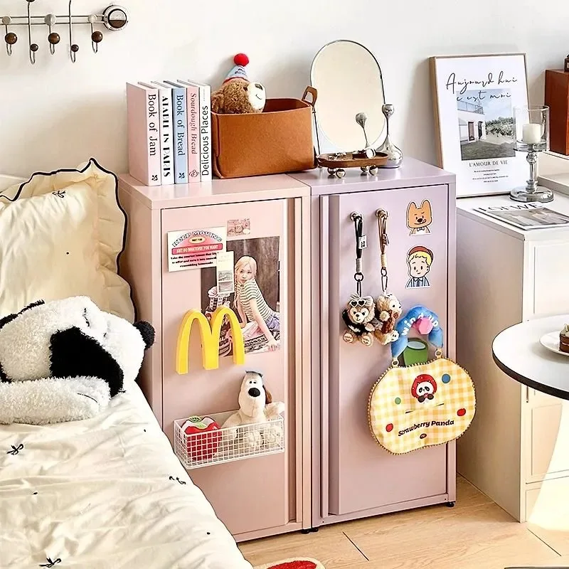 single-door-dopamine-crack-storage-cabinet-floor-to-ceiling-ultra-narrow-bedside-table-locker-floor-to-ceiling-wind-iron-cabinet