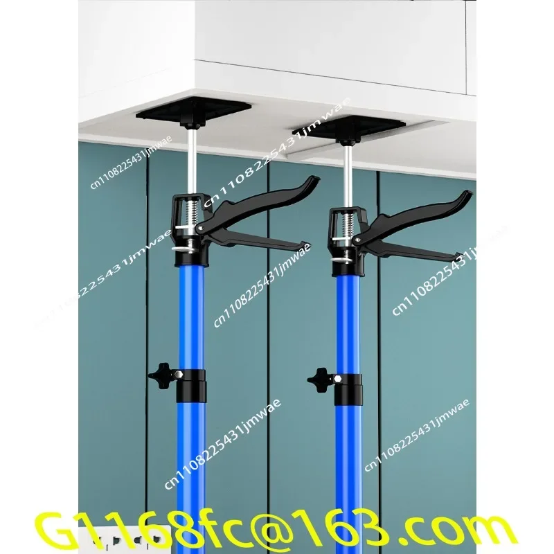 2pcs 115-290cm Labor-Saving Telescopic Rod Steel Hand Jack Drywall Cabinet Board Lifting Support Rod Height Adjustable Part