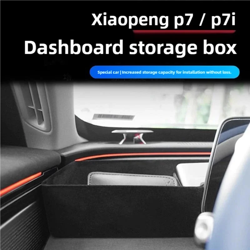 For Xpeng P7 P7i 2022-24 Car Instrument Panel Storage Box Next To The Center Control Screen Organizer Tray Sorting Accessories