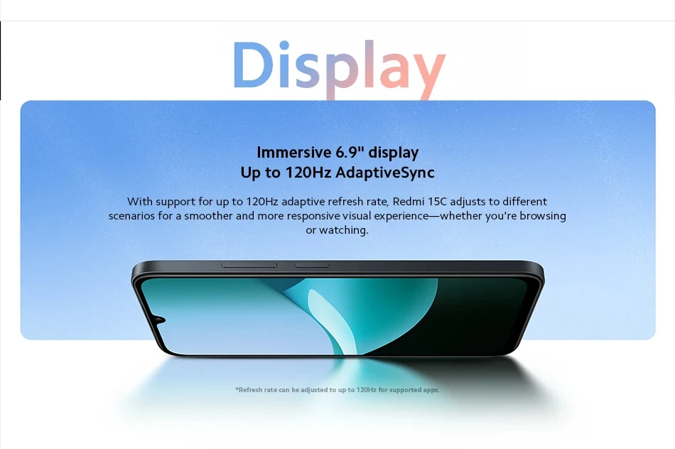 Gobal Version Xiaomi Redmi 15C Smartphone 6.9" MediaTek Helio G81-Ultra CPU 6000mAh Battery 50MP Camera