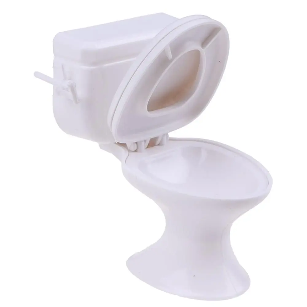 Mini decorazione domestica vintage Casa da gioco Sgabello bianco Modello Accessori per bambole Toilette in miniatura Mobili per casa delle bambole