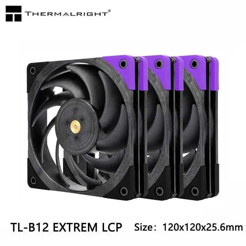 Thermalright TL-B12 EXTREM LCP 12CM Case Fan Double Ball Bearing Full LCP High Molecular Polymer Material Industrial Grade Fan