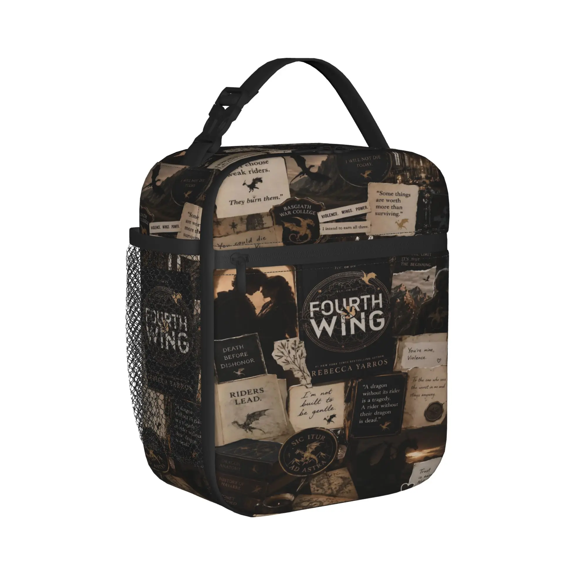 F-Fourth W-Wing Dragon Thermal Insulated Lunch Bag for Office  Portable Food Bag Men Women Cooler Thermal Lunch Box