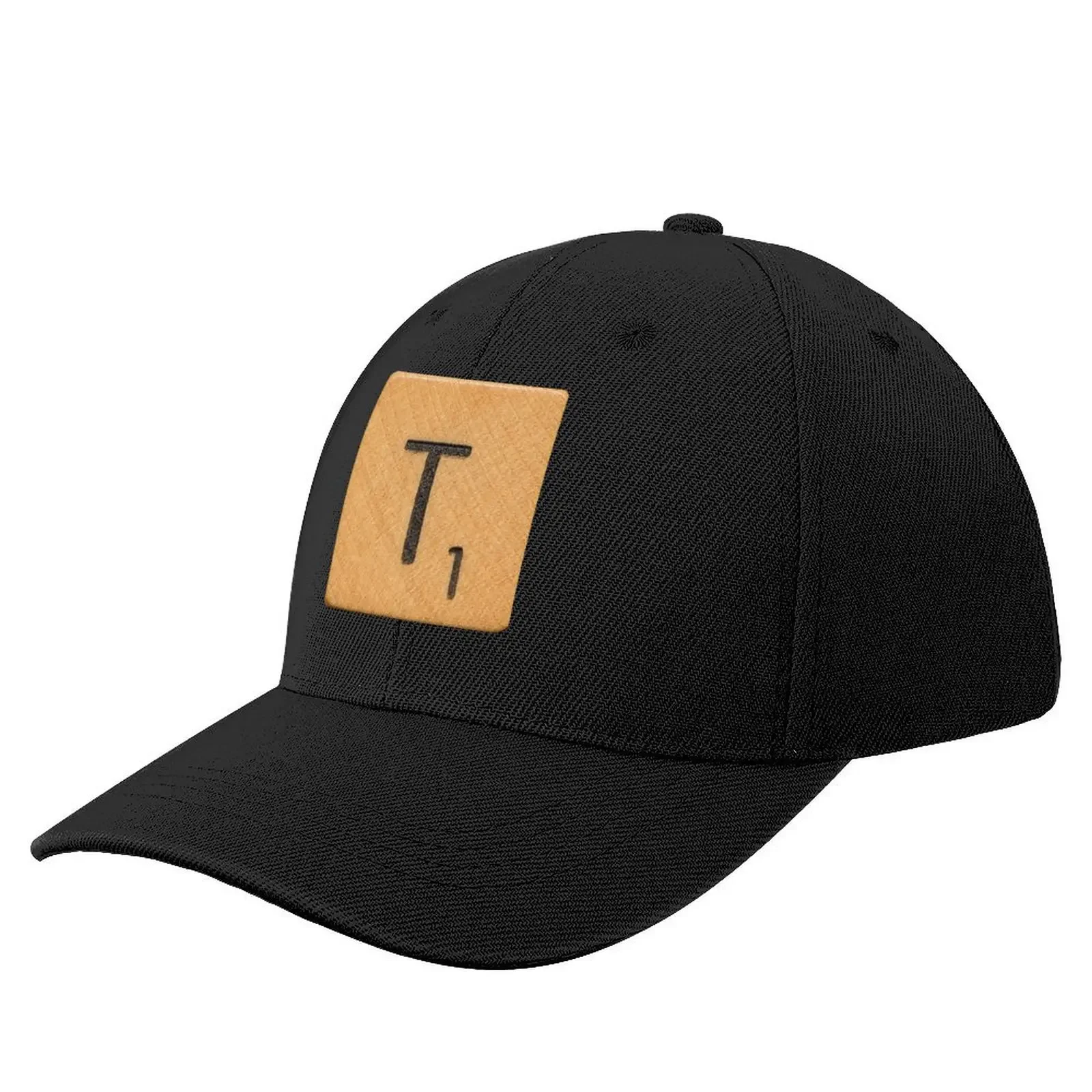 Letter Tile 'T' Baseball Cap Sunhat Snap Back Hat dad hat Hat Beach Girl Men's