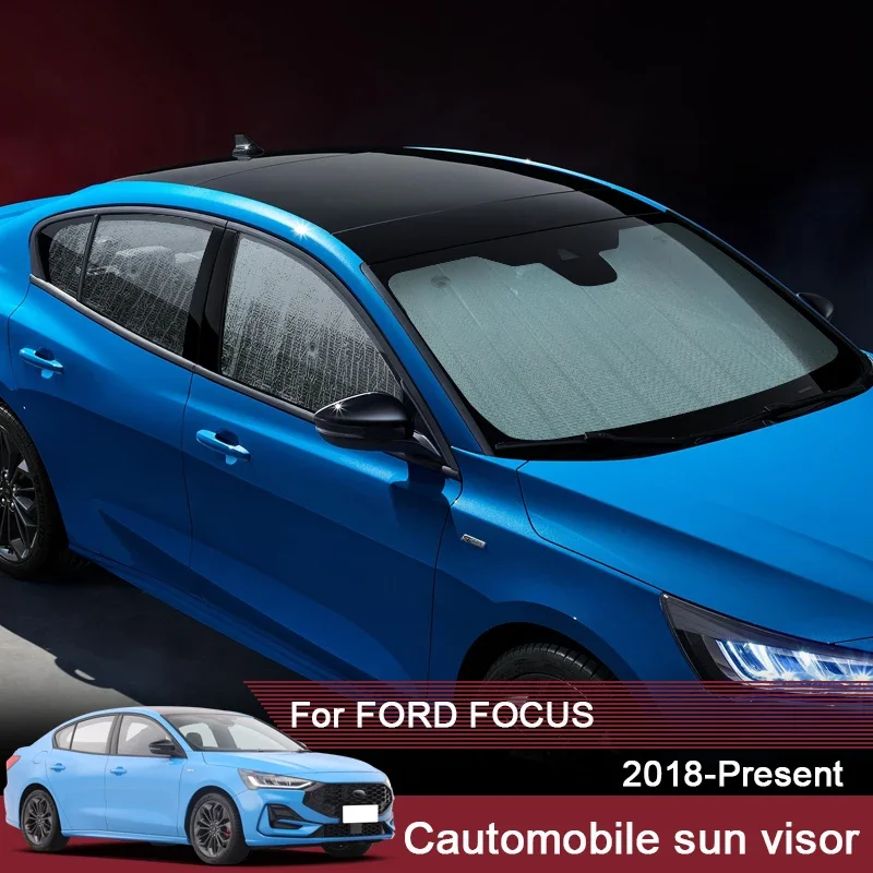 

Автомобильные солнцезащитные козырьки с УФ-защитой для Ford Focus Hatchback Sedan 2018-2025, оконная занавеска, солнцезащитный козырек, лобовое стекло, автомобильные аксессуары