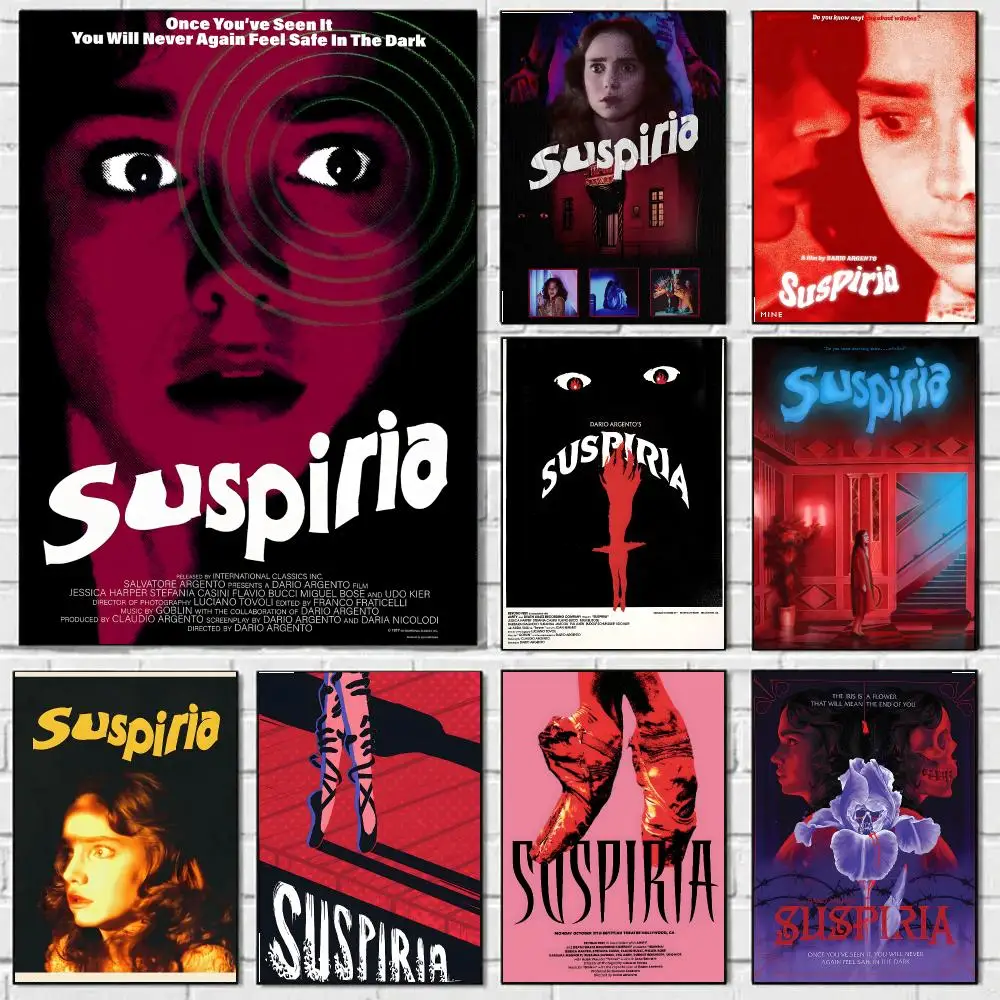 Suspiria Poster HD Art Sticky Wall Waterproof Paper Print Living Room Bedroom Bar Cafe Art Painting Decoration Ideal Gift