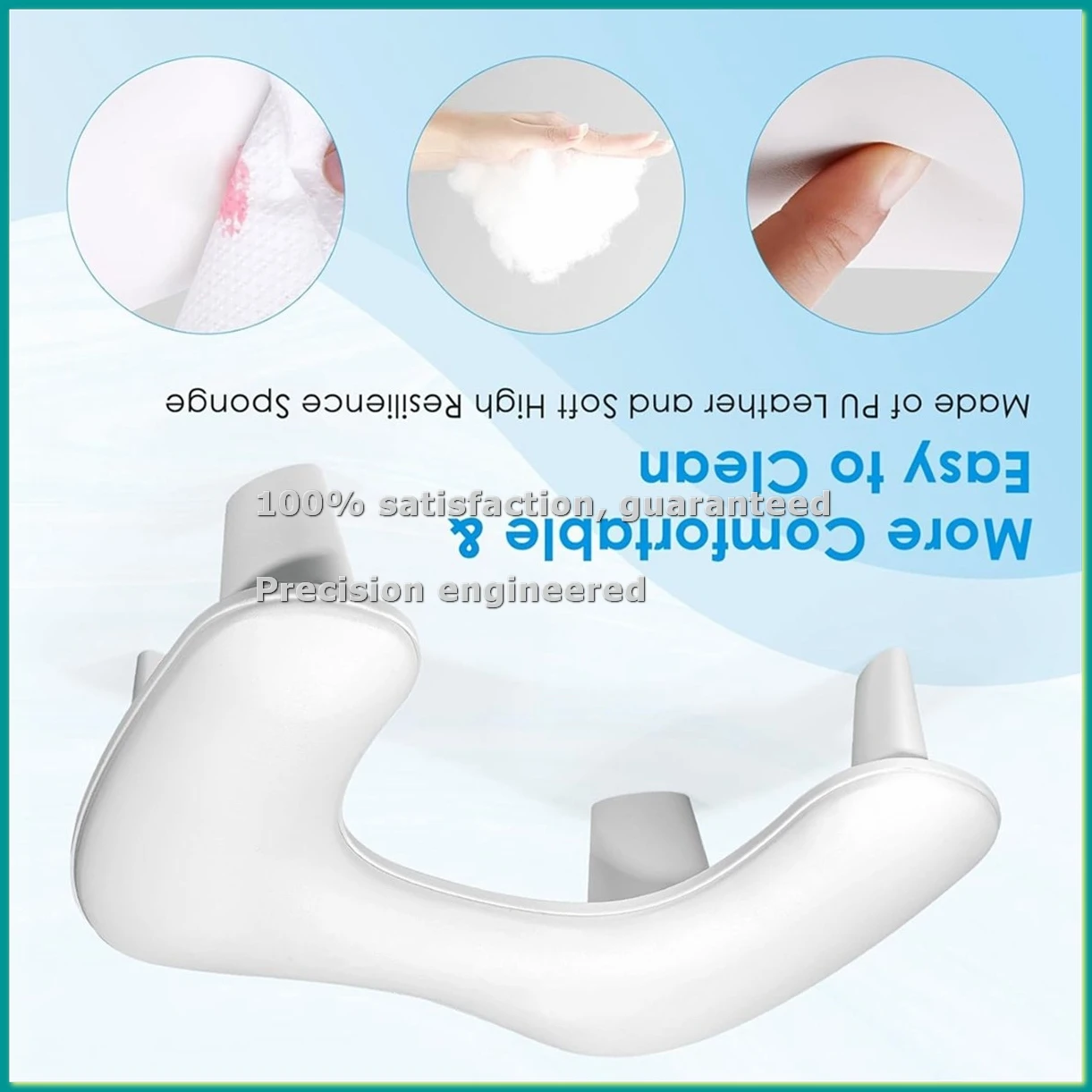Arm Rest for Nails Tech Shaped Manicure Nail Hand Rest Pillow Cushion, Big Microfiber Nail Arm Rest Stand White-A14I