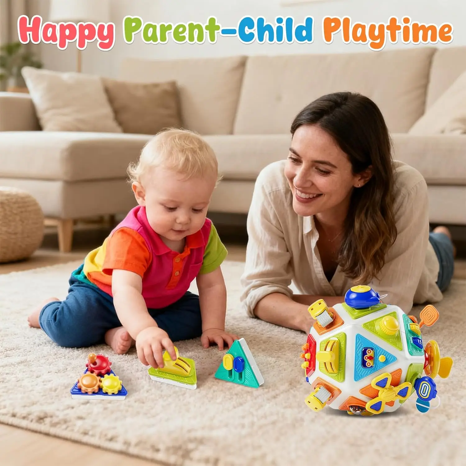 22 In 1 Montessori Busy Board Cube Sensory Educational Toy_voghion.com