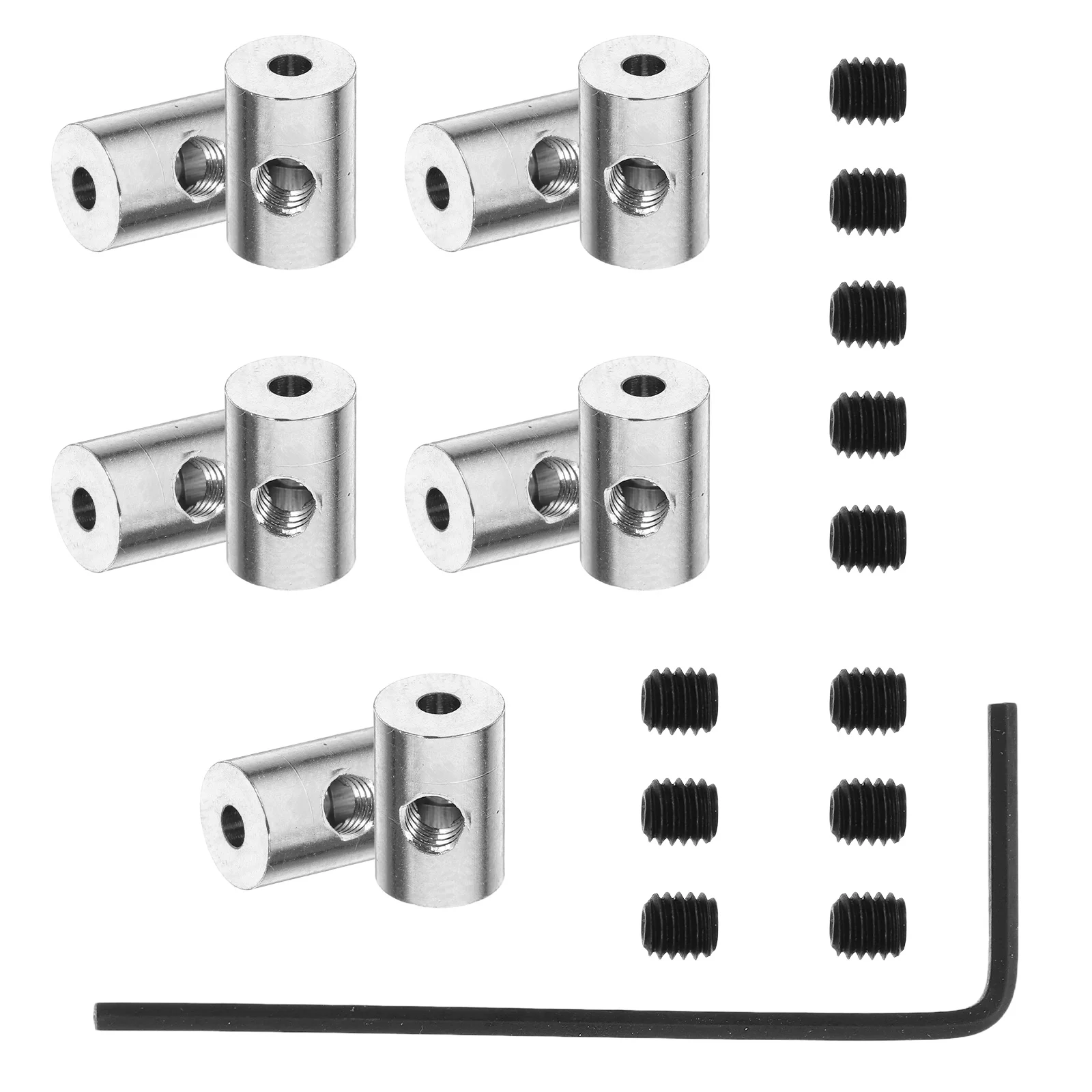 10Pcs Metal Locking Pin Backs for Badge Accessories Enamel Pins Lapel Fastening Set with Screw Wrench Clasp Secure Holder
