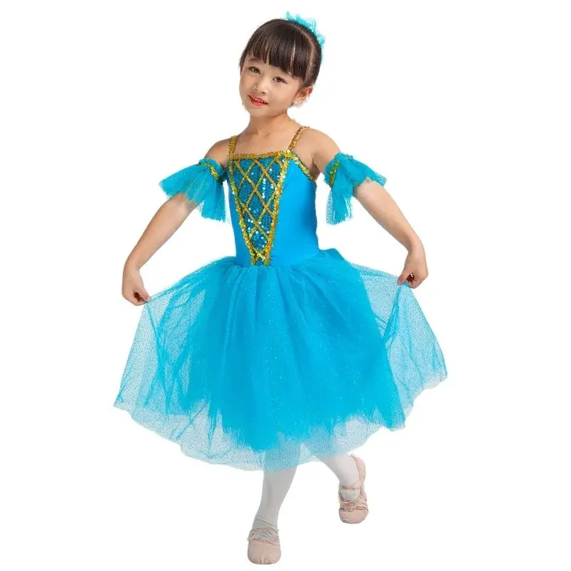 

15501, балетная пачка из спандекса с блестками, балетная пачка для женщин и девочек, сценические балетные танцевальные костюмы