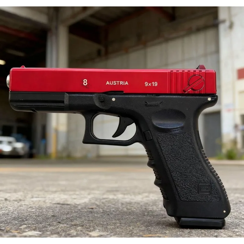 ปืนของเล่นปี 2025 รุ่น Hand G18 แบบดึงกระสุนเปล่า คลัง 3 ห่วง ปืนของเล่นยิงอัตโนมัติ ปลดเร็ว Terra ของขวัญสำหรับเด็กผู้ชาย